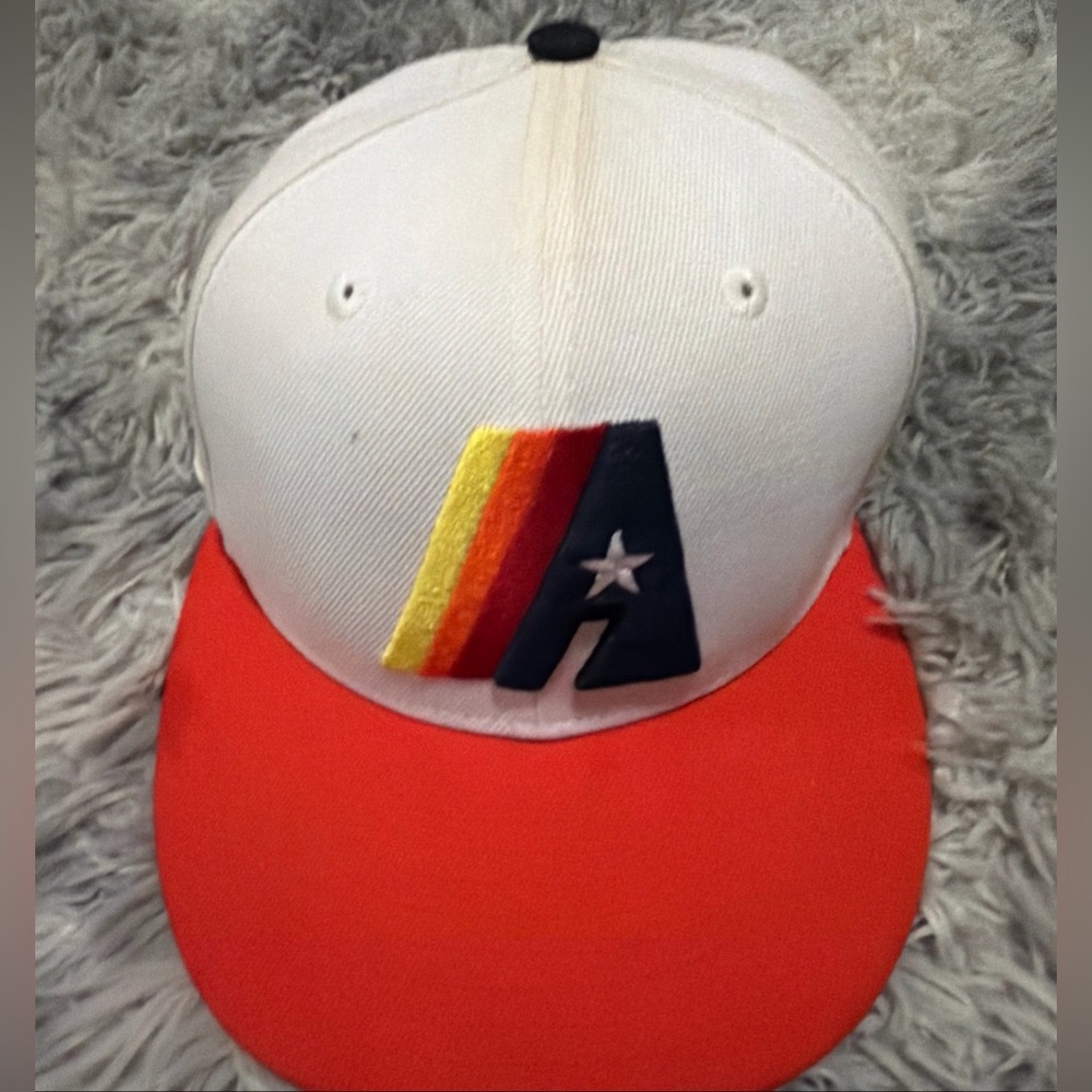 Houston Astros 1975 Prototype Cap Hat New Era 59FIFTY Size 7 1/8